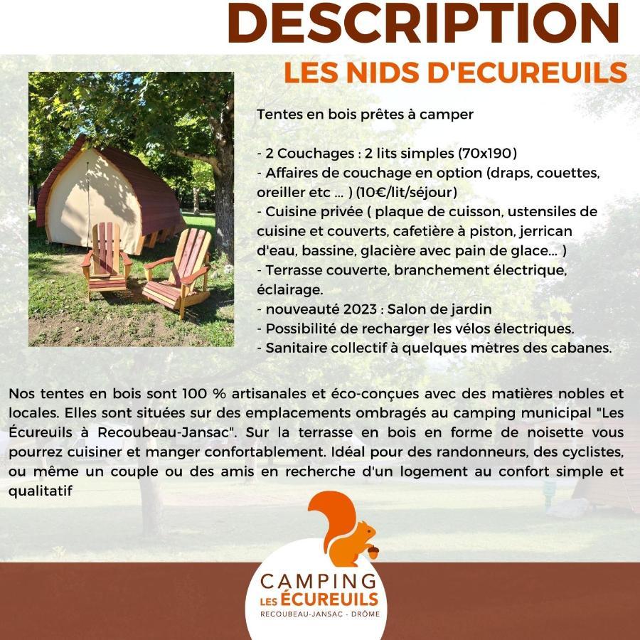 Habitat Createur - Hebergements Insolites Au Camping Municipal "Les Ecureuils" Recoubeau-Jansac Extérieur photo